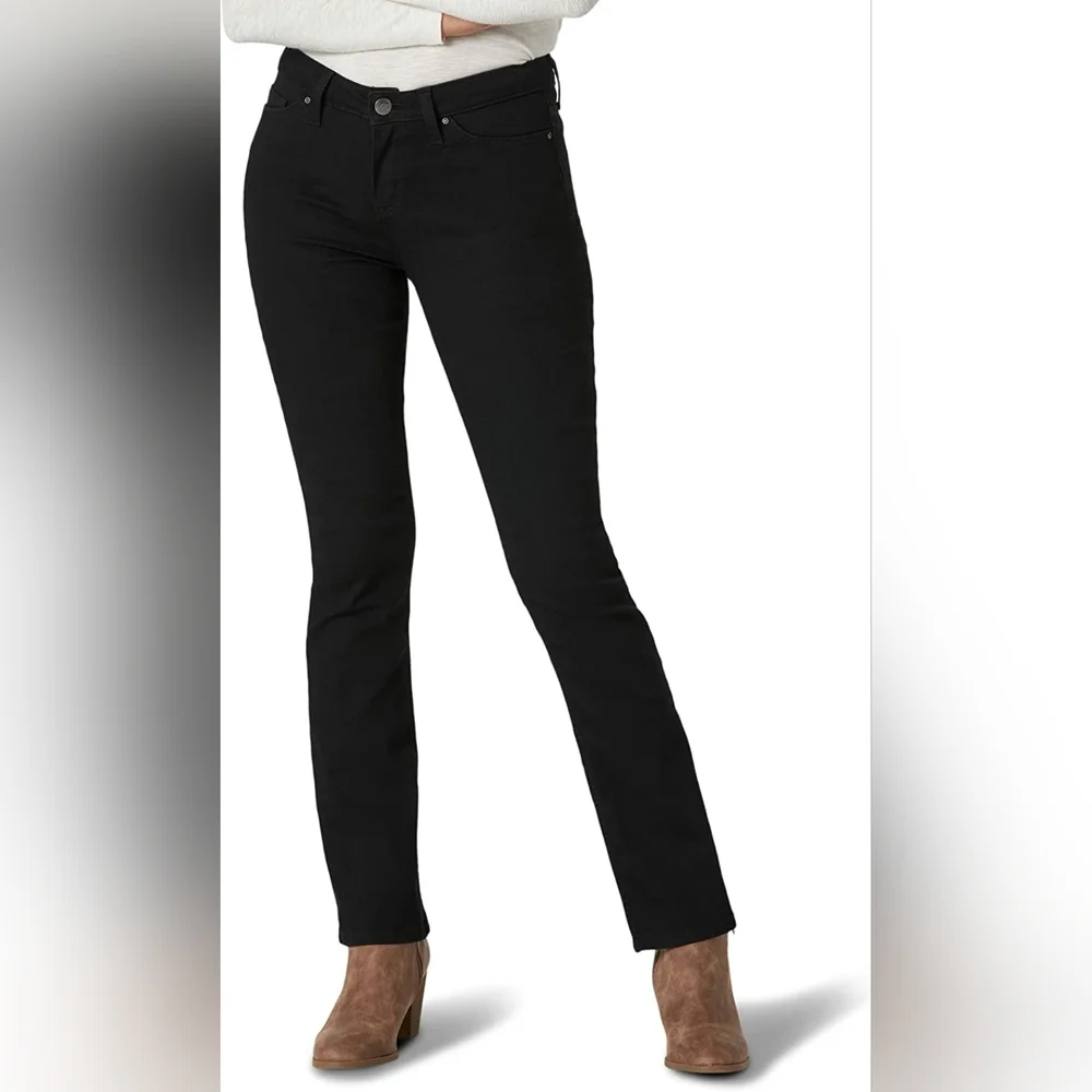 Lee Riders Black Bootcut Mid Rise Jeans - Picture 2 of 8